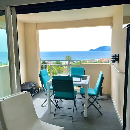 Beau T2 Avec Terrasse Vue Apartamento Cannes